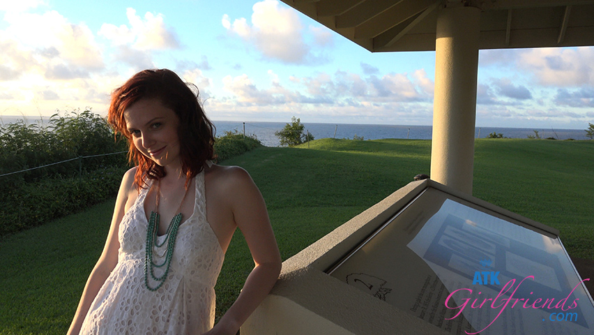 Emma is a sight to see - she bathes and she pees in Hawaii